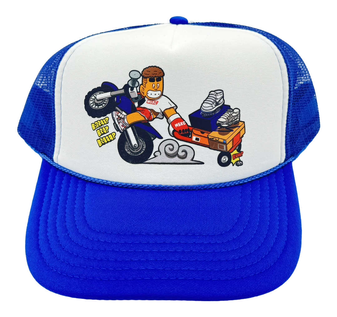 MSXC Dirtbike Character Logo Trucker Hat